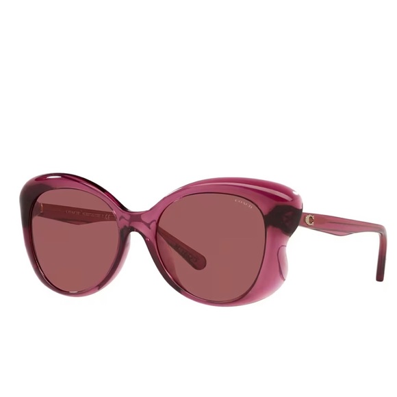 Coach HC8307U -Wine Burgundy Sunglasses. - Picture 1 of 7
